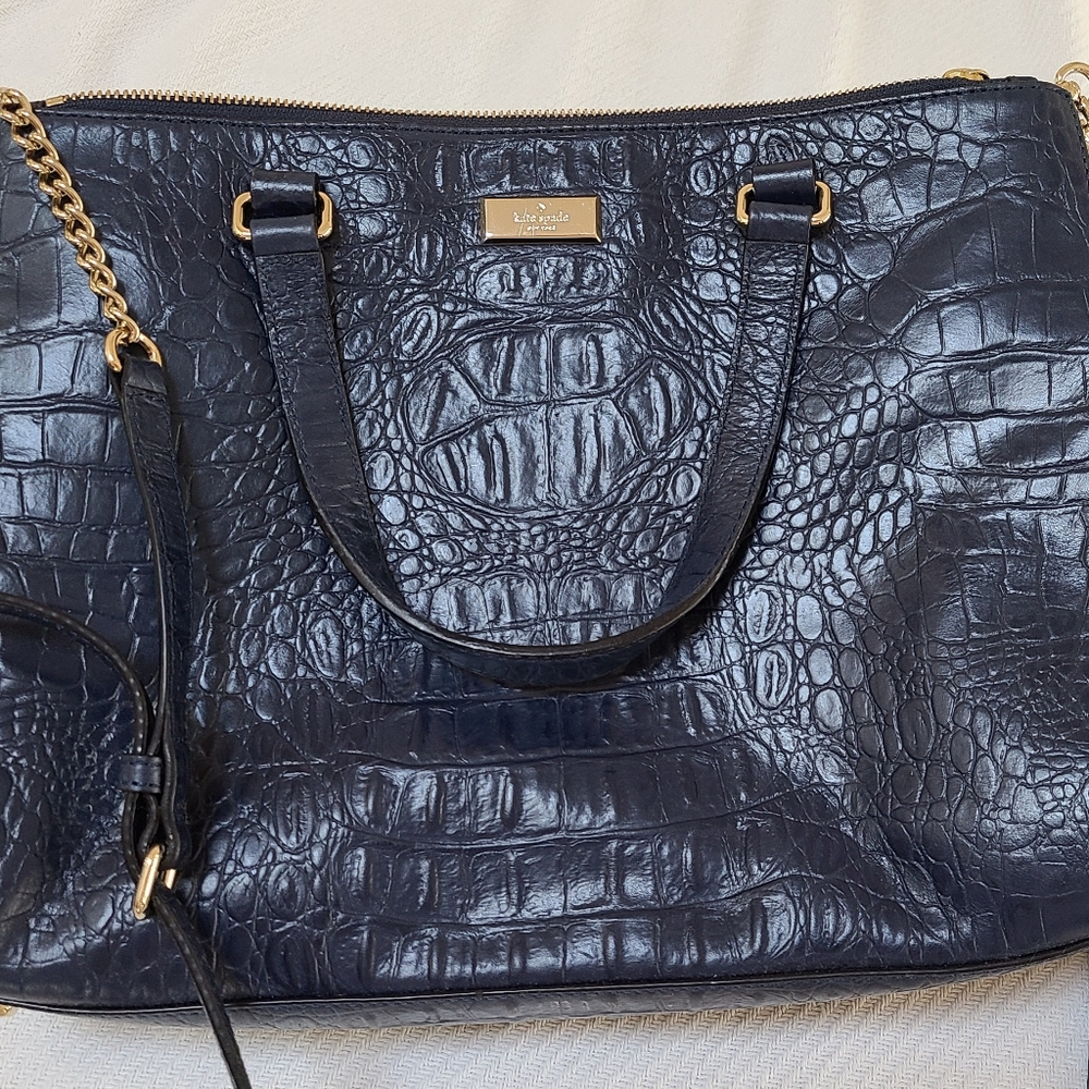 Kate Spade navy handbag.